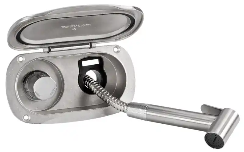 Acquista Ora Box doccia Elissa inox-doccia Tiger tubo inox 2,5m