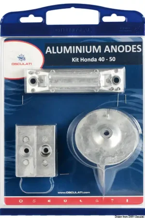 Kit anodi fuoribordo magnesio Honda 40/50 Hp Prezzo Scontato
