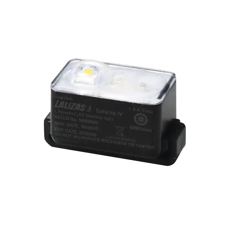 LALIZAS luce led lampegg.per giubb.di salvataggio"Safelite IV"ON-OFF Attivazione ad acqua, USCG/SOL Nuova Collezione
