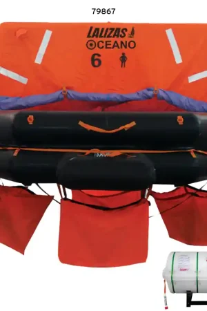 Ultimissimo Modello Zattera LALIZAS SOLAS OCEANO,Lanciabile,35 prs,canister (A)