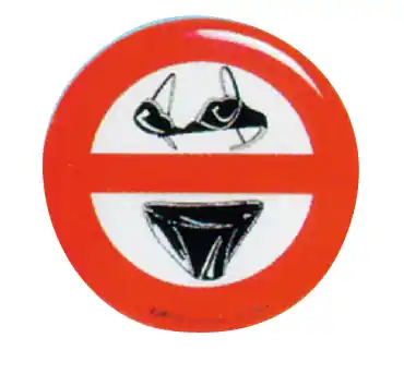 Divieto slip-reggiseno rilievo Saldi