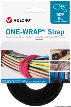 Compra Adesso VELCRO®Brand ONE-WRAP® fascet. 20x200mm nero cf.25