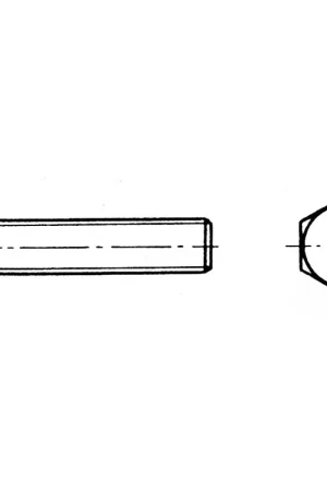 A Buon Prezzo Vite testa esagon. filettata 10x40 mm Inox 316 DIN 933