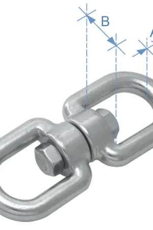 Affare Doppio grillo girevole, Inox 316, Diam. 6mm