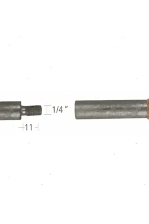 Vendita Finale Anodo barrotto+tappo caterp.10x38mm zn