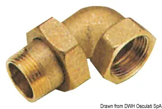 Acquista Ora Raccordo 3 pezzi curvo 1/2"
