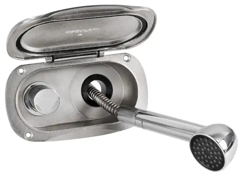 Ultime Pezzi Box doccia Elissa inox con doccia tubo nylon 4 m