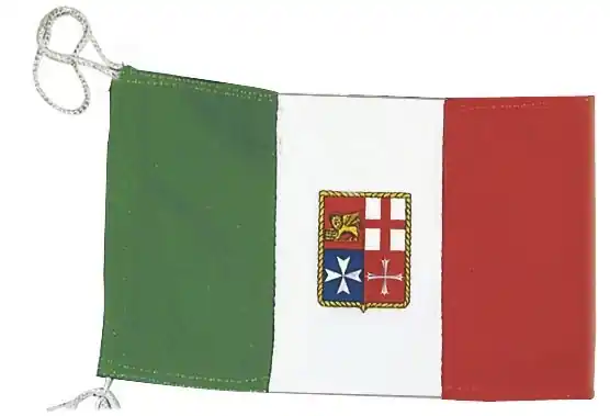 A Buon Prezzo Bandiera ITALIA con stemma cm130x200