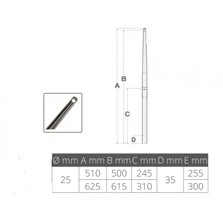 Quantità Limitata Candeliere inox da 60 cm