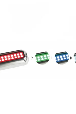 LUCE SUBACQUEA A LED RGBW 12V 27 LED CORPO INOX AISI 316 Prezzo Basso